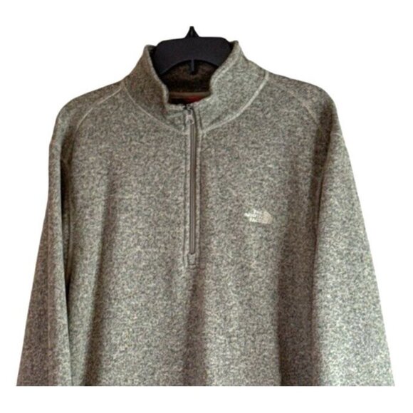 The North Face Mens Fleece 1/4 Zip Up Sweatshirt Multi Color Collar Size Large - Picture 3 of 7